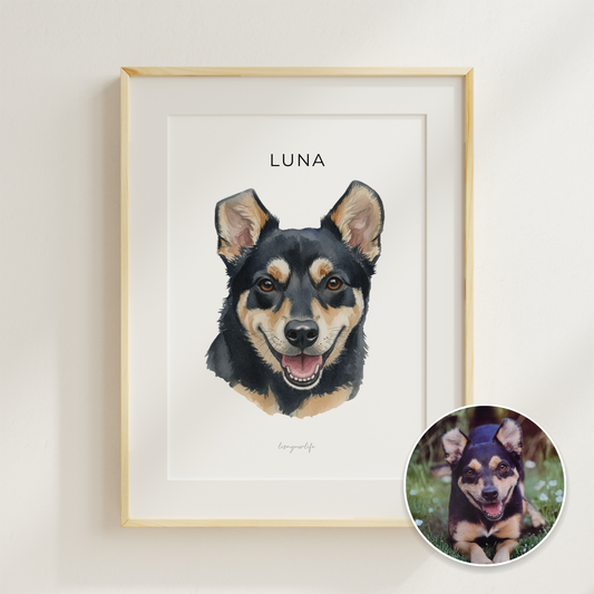 Tierzeichnung nach Foto