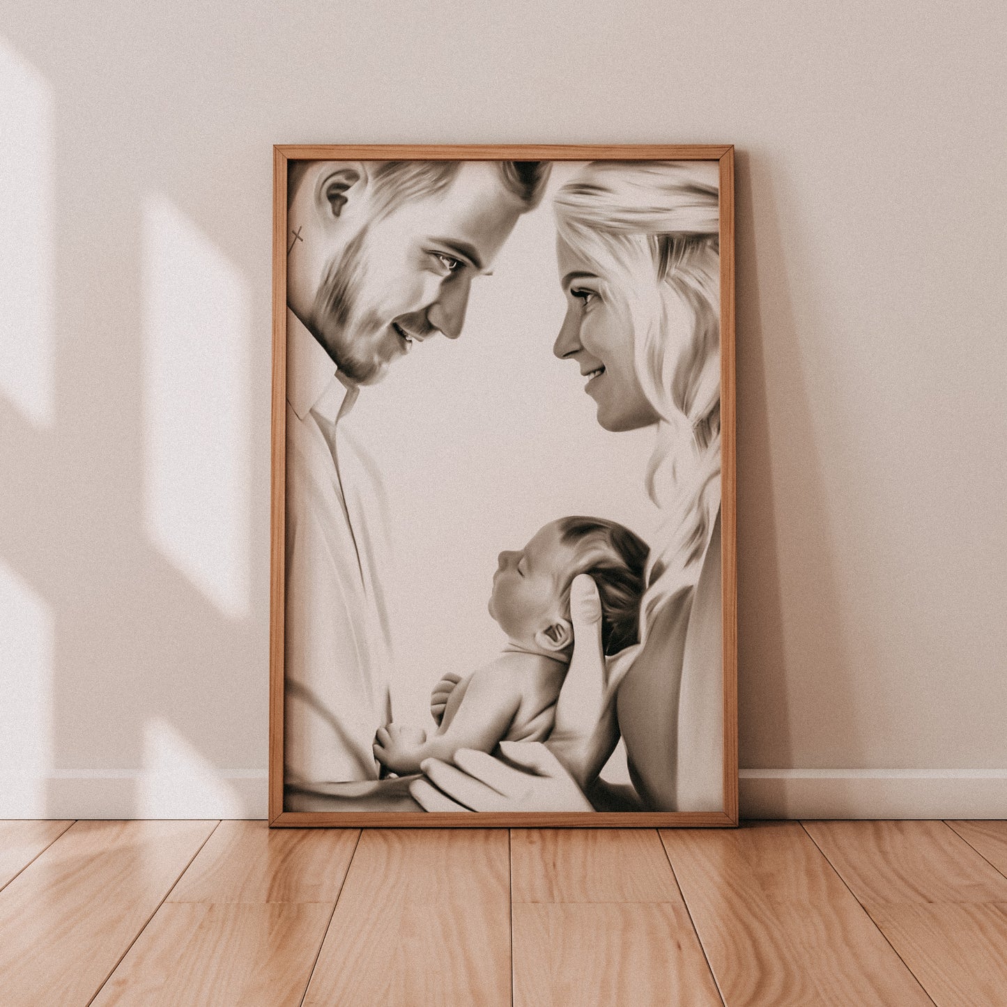 Portraitzeichnung nach Foto