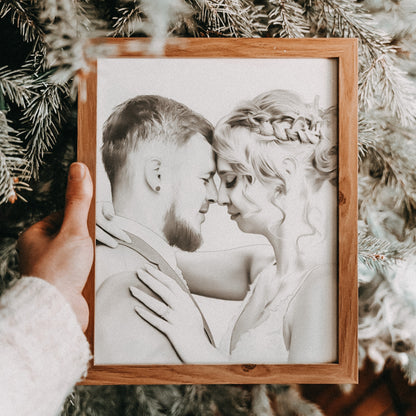 Portraitzeichnung nach Foto