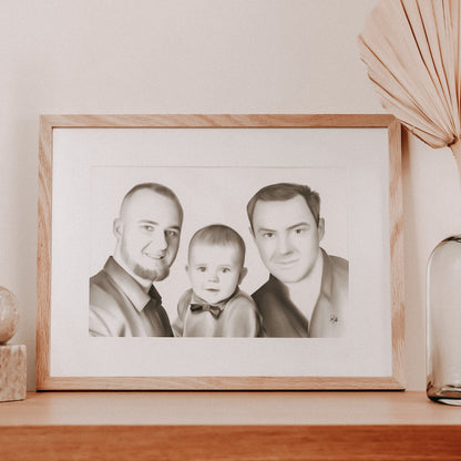 Portraitzeichnung nach Foto