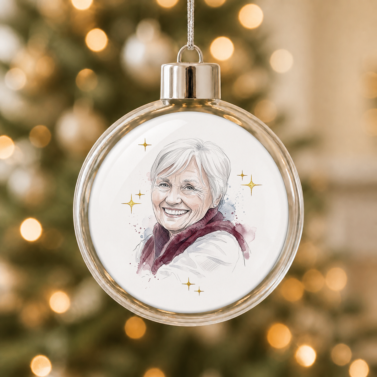 personalisierte Weihnachtskugeln