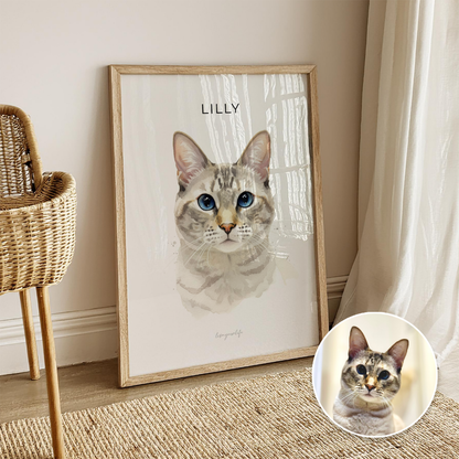 Tierzeichnung nach Foto