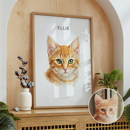 Tierzeichnung nach Foto