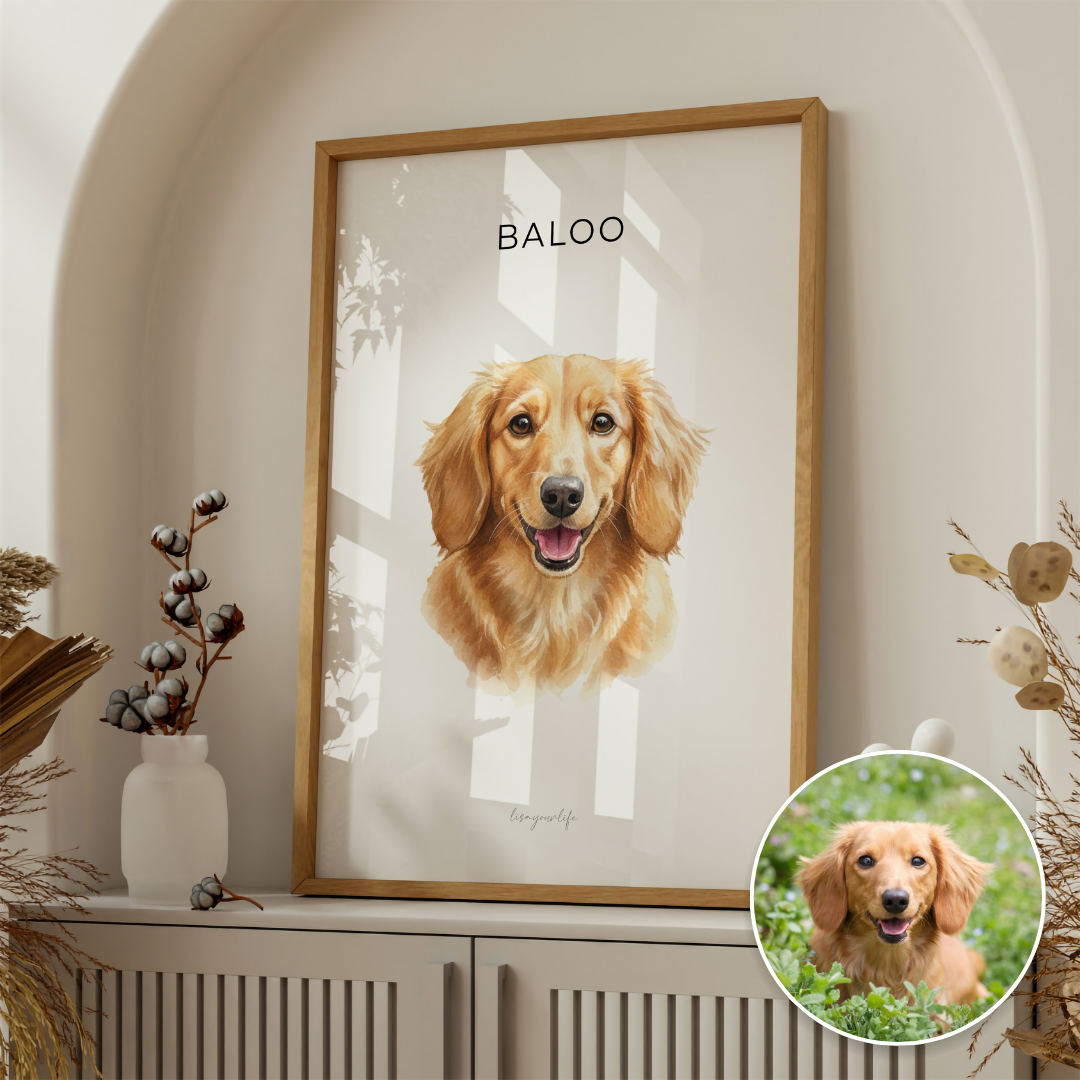 Tierzeichnung nach Foto