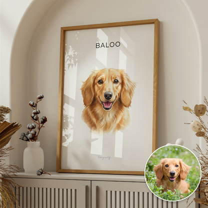 Tierzeichnung nach Foto