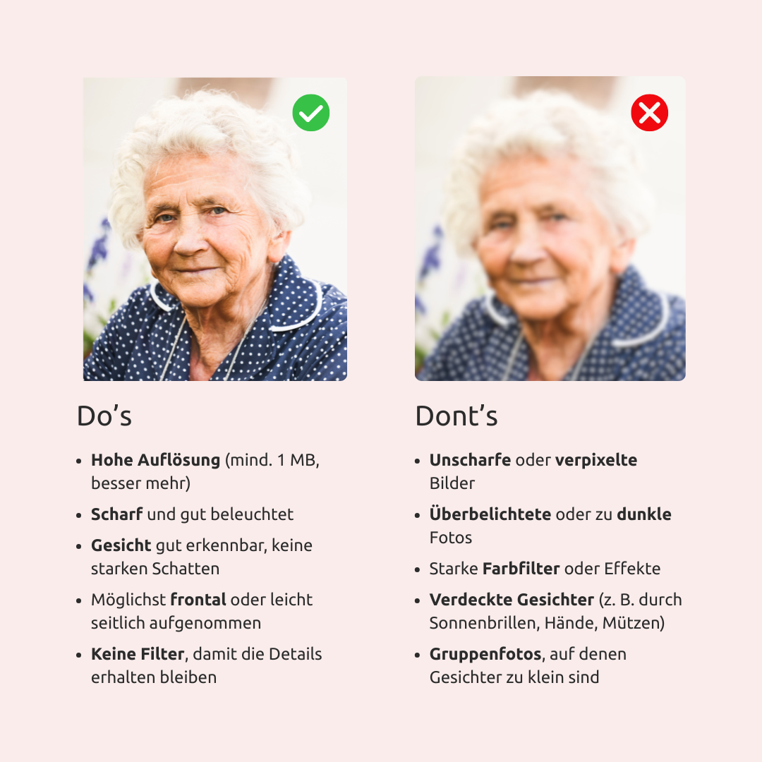 Portraitzeichnung nach Foto