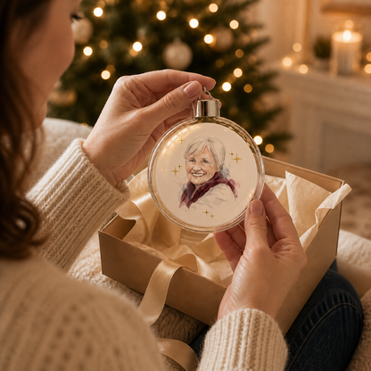 personalisierte Weihnachtskugeln