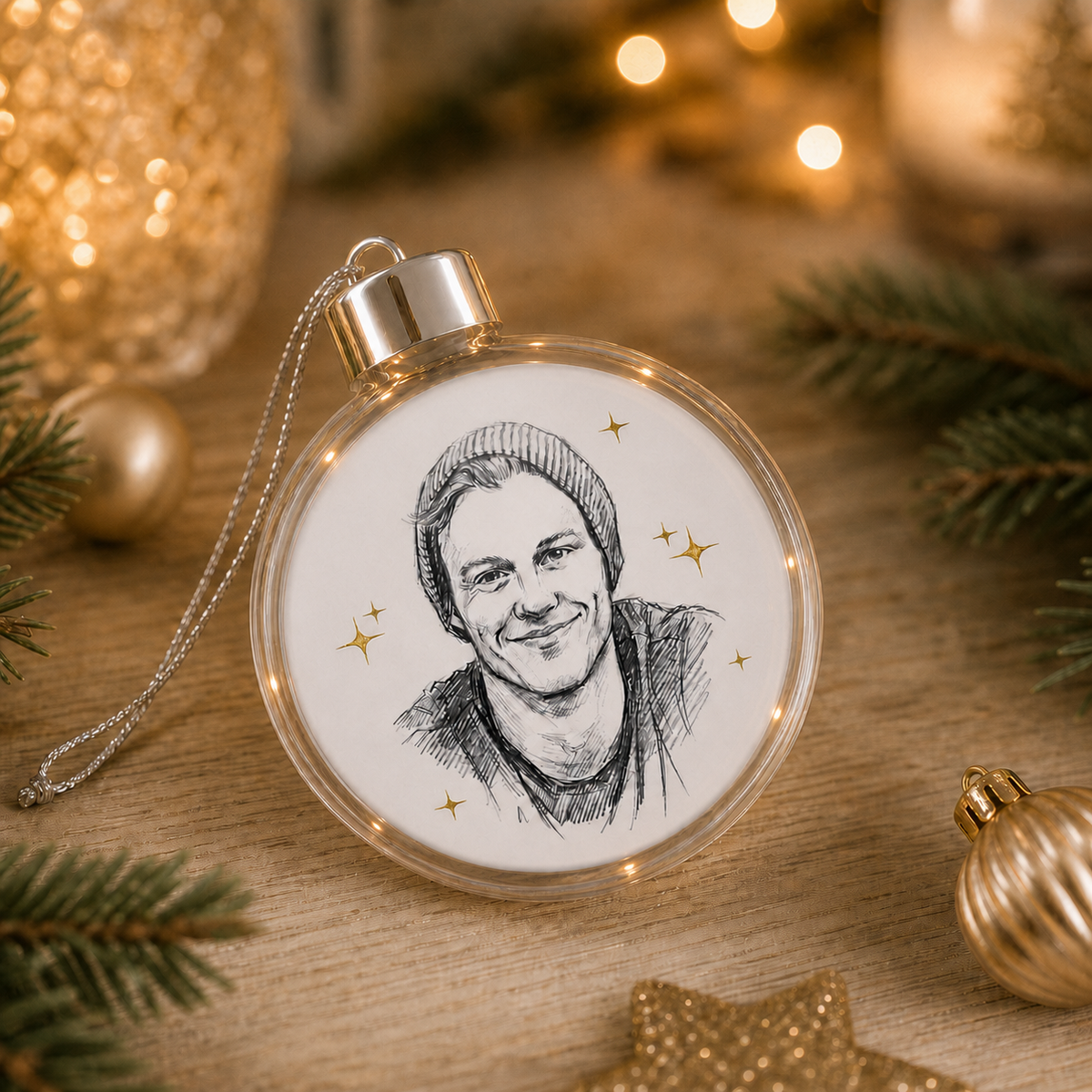personalisierte Weihnachtskugeln