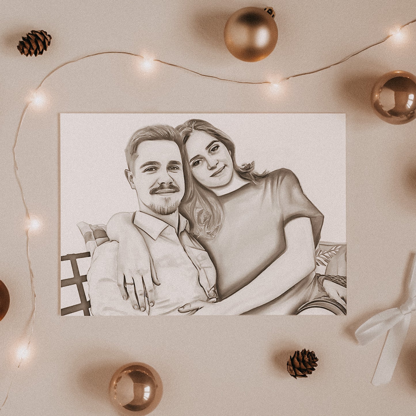 Portraitzeichnung nach Foto