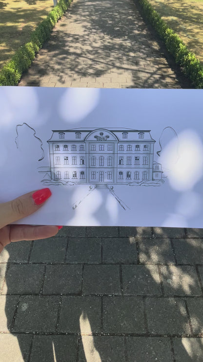 Locationzeichnung nach Foto